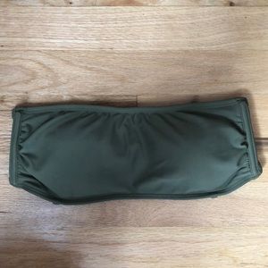 Strappy back strapless swim